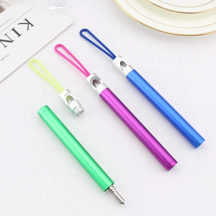 Hot sale stainless steel telescopic straw creative scratch resistant metal straw set color portable folding eco drinking straws