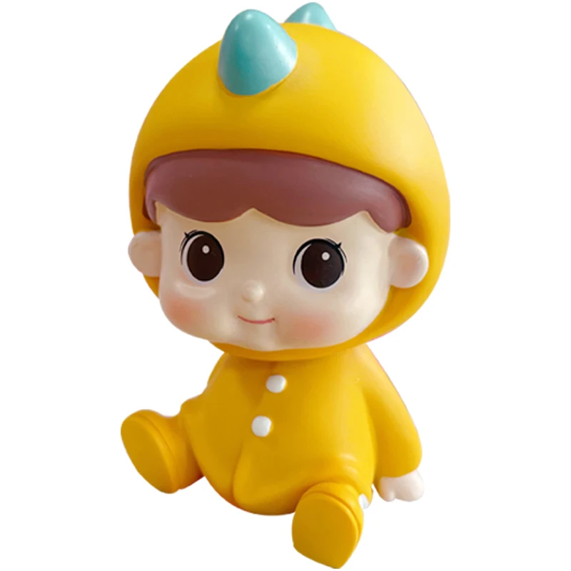 BaiMao shaking head couple girls boys desktop home handmade decoration resin crafts handicrafts