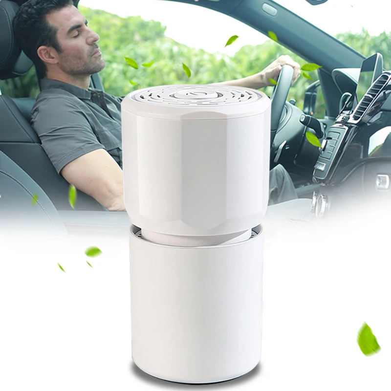 
Self-sensing signal light prompt Room plasma mini portable car air purifier filter small air purifier for cars 