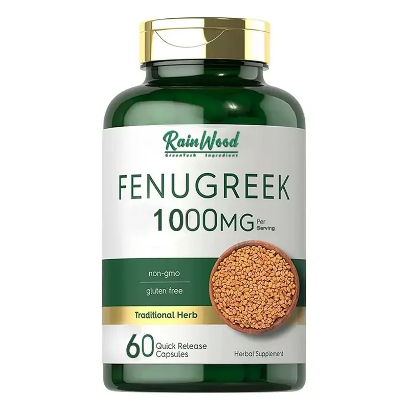 Natural Supplement Fenugreek Seed Extract Capsules Private Label Fenugreek Capsules