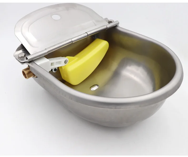 Homend Automatic Waterer Bowl Farm Grade Stainless Stock Waterer Horse Cattle Goat Sheep Dog Water with without Drainage Hole