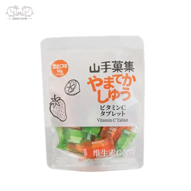 Chinese Snacks Tablette De Bonbons ChenPi Flavor Vitamin C Chewing Candy Tablets