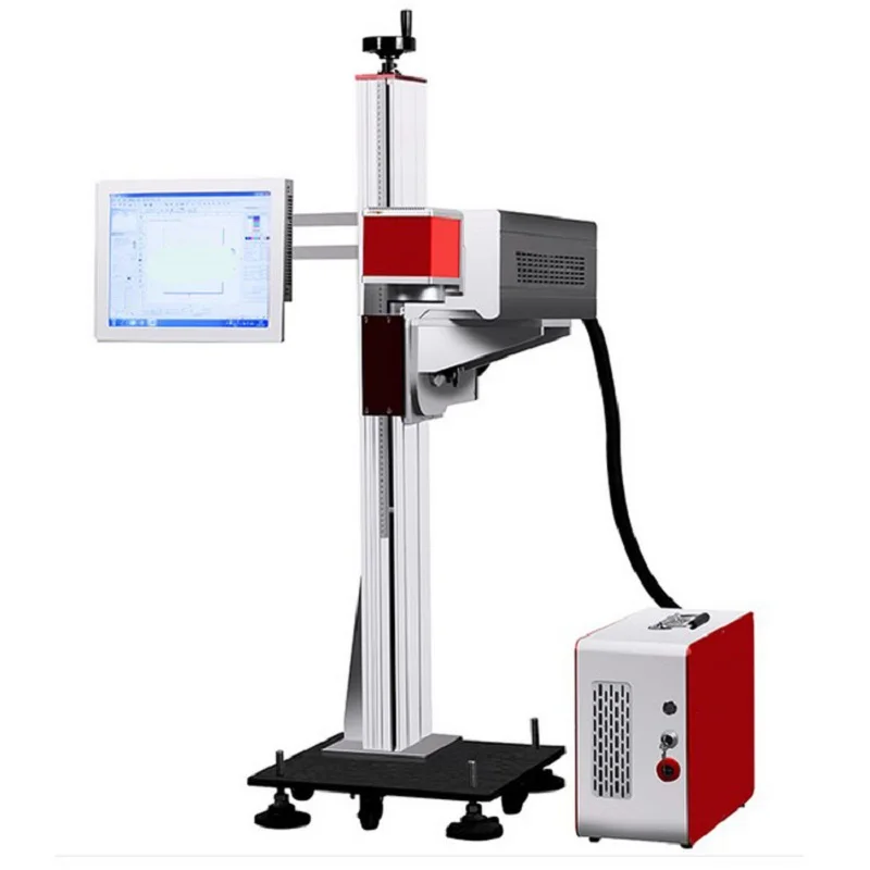 Fiber laser batch code printer marking machine