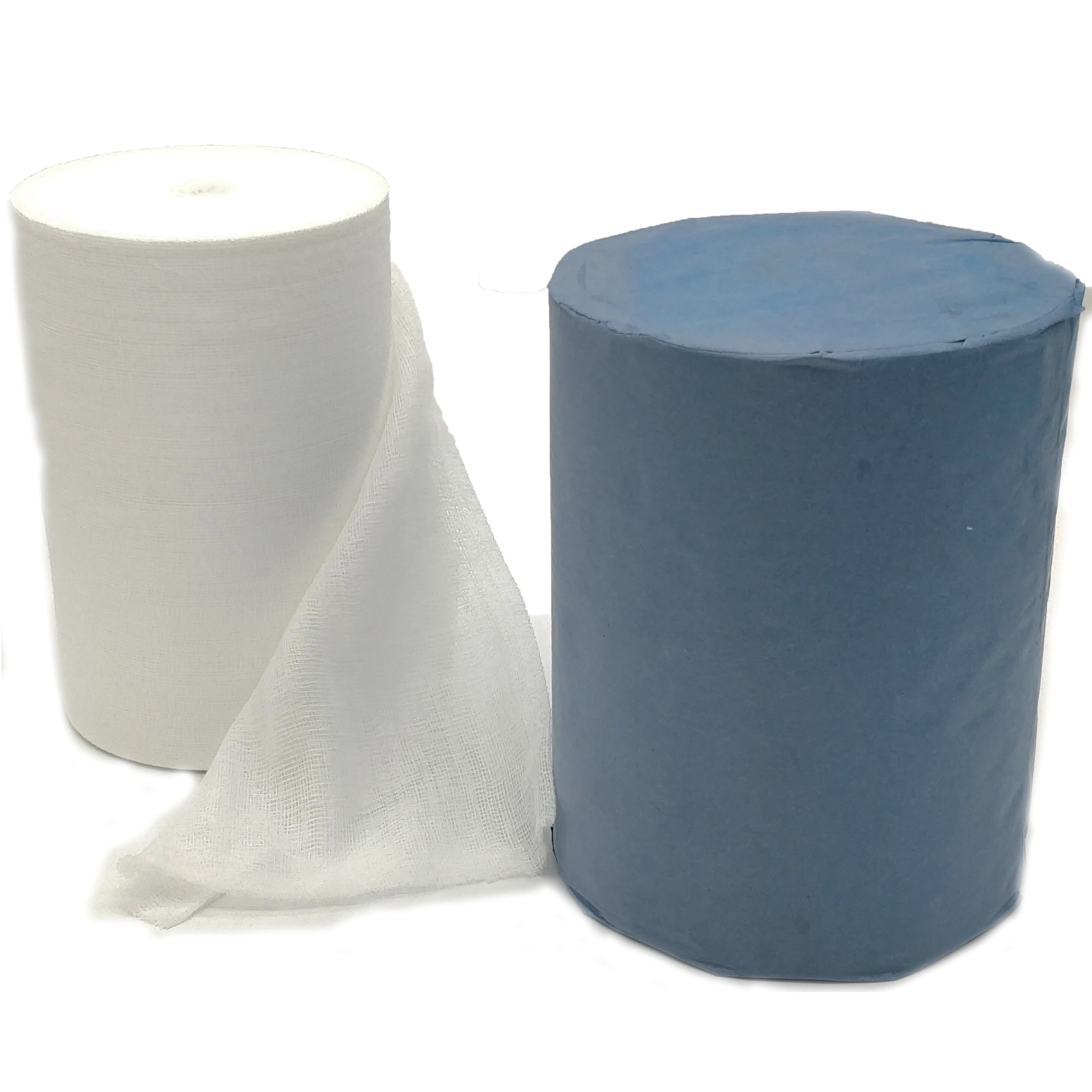 Degreased Absorbent Big Cotton Fabric Roll Bulk Medical dressing100% cotton Jumbo Gauze Rolls White 28*24 Mesh
