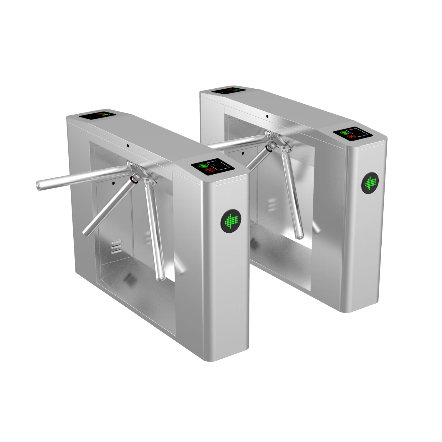 High Grade Security With Access Control System Qr Barcode Reader Access Control tripod turnstile gate dual side finger print