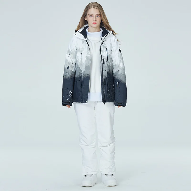 Unisex Breathable Windproof Ski Jacket With Pants Sets Single Double Snowboard Thick Warn Ski Coat Wear Ski Jacket Women Men