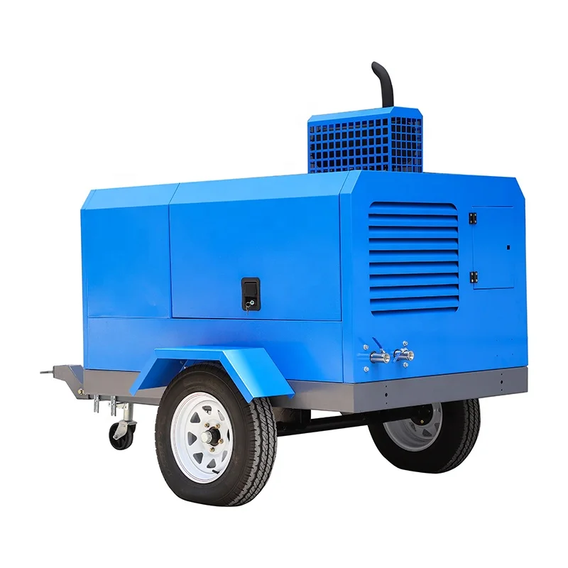 Drilling Rig Diesel Air Compressor Manufacturers Portable 15m3/min towable diesel Screw compressor