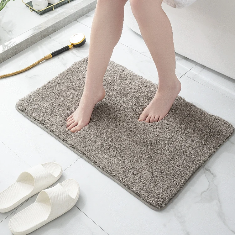 K & B Microfiber polyester Fluffy Non-slip Bath Mat Bathroom Absorbent Mat Kitchen Rugs