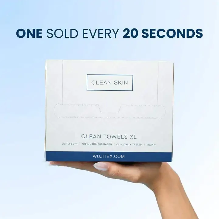 Cosmetic Spa Salon Biodegradable Disposable Clinically Tested Face Towelette Dry Towel Disposable Towel For Sensitive Skin Face