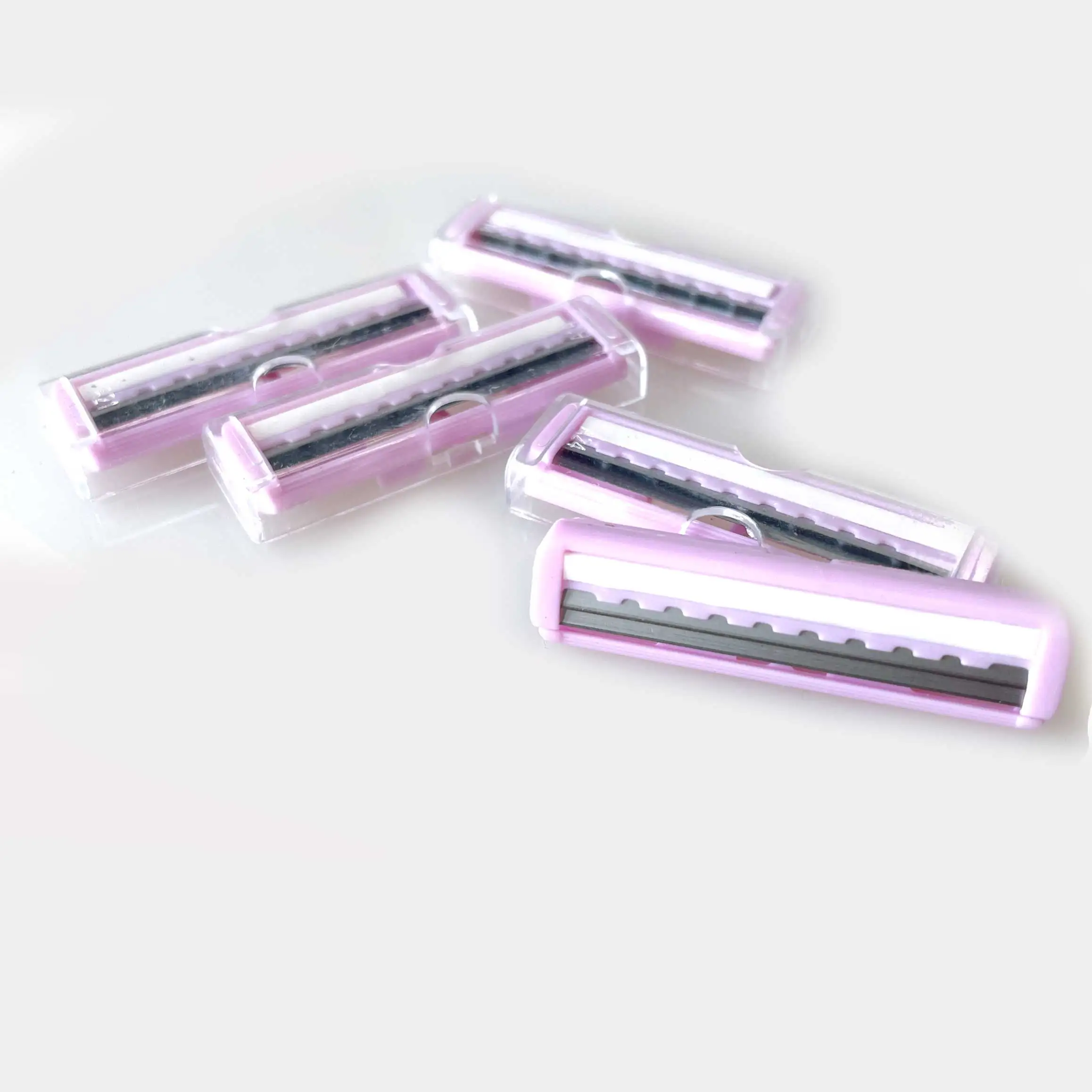 private label Super stainless steel twin blade razor head without/with lubricant