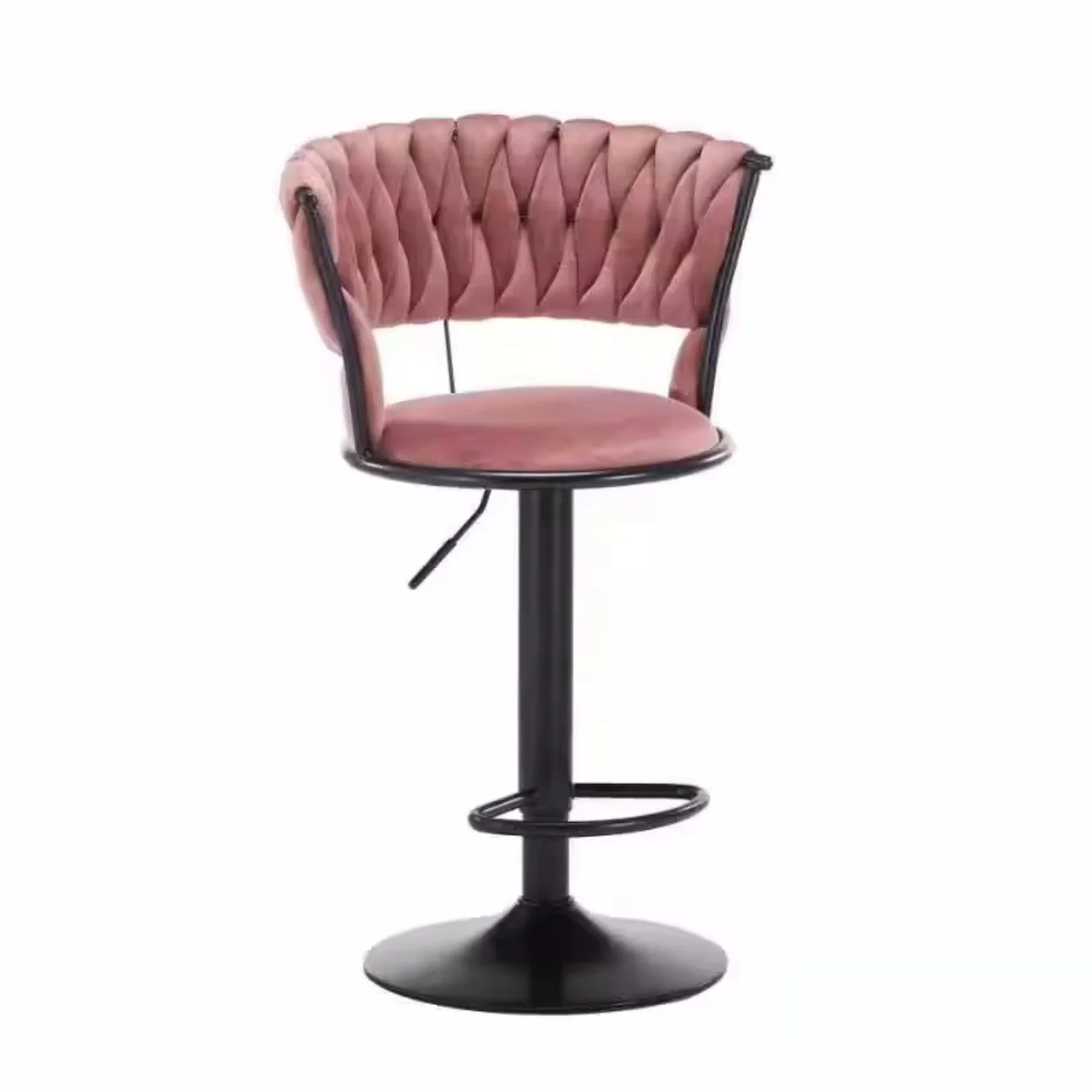 Удобный барный стул хорошего качества, регулируемый бархатный поворотный барный стул, роскошные золотые ножки, нордические черные барные стулья для кухни