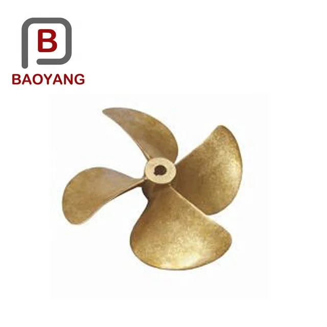 Custom high speed bronze 4 blade marine propeller