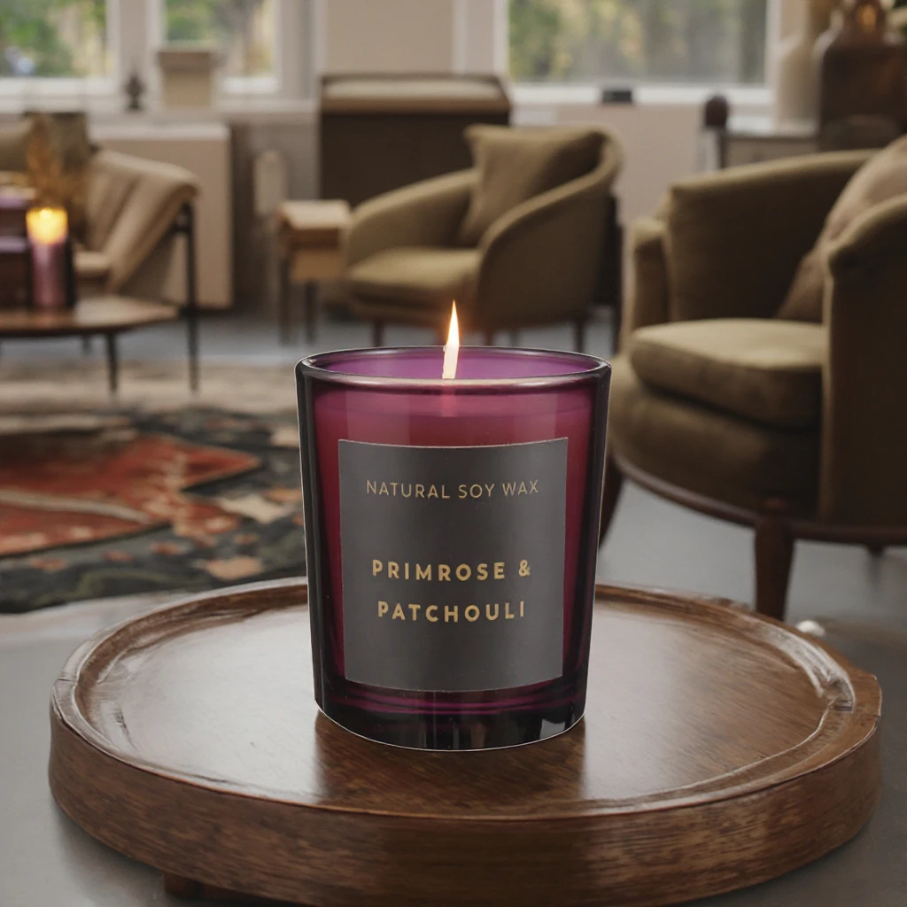 Luxury Wooden Scented Soy Wax Aroma Candles with Dried Flowers for Home Decoration during Christmas Easter Bulk Model Number