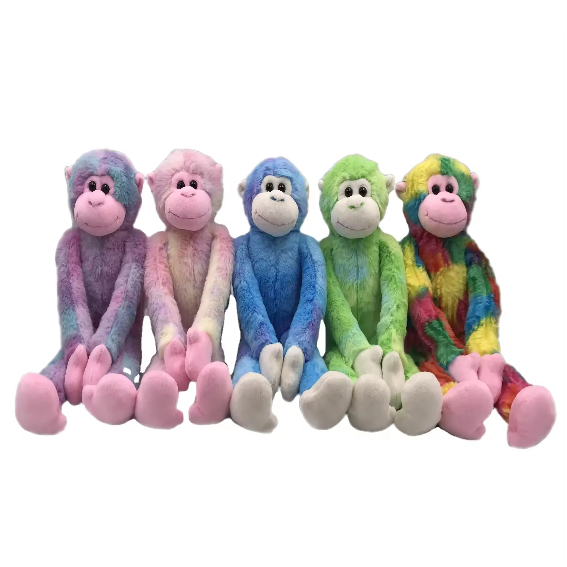 Rainbow monkey toy stuffed plush toy custom plush toy