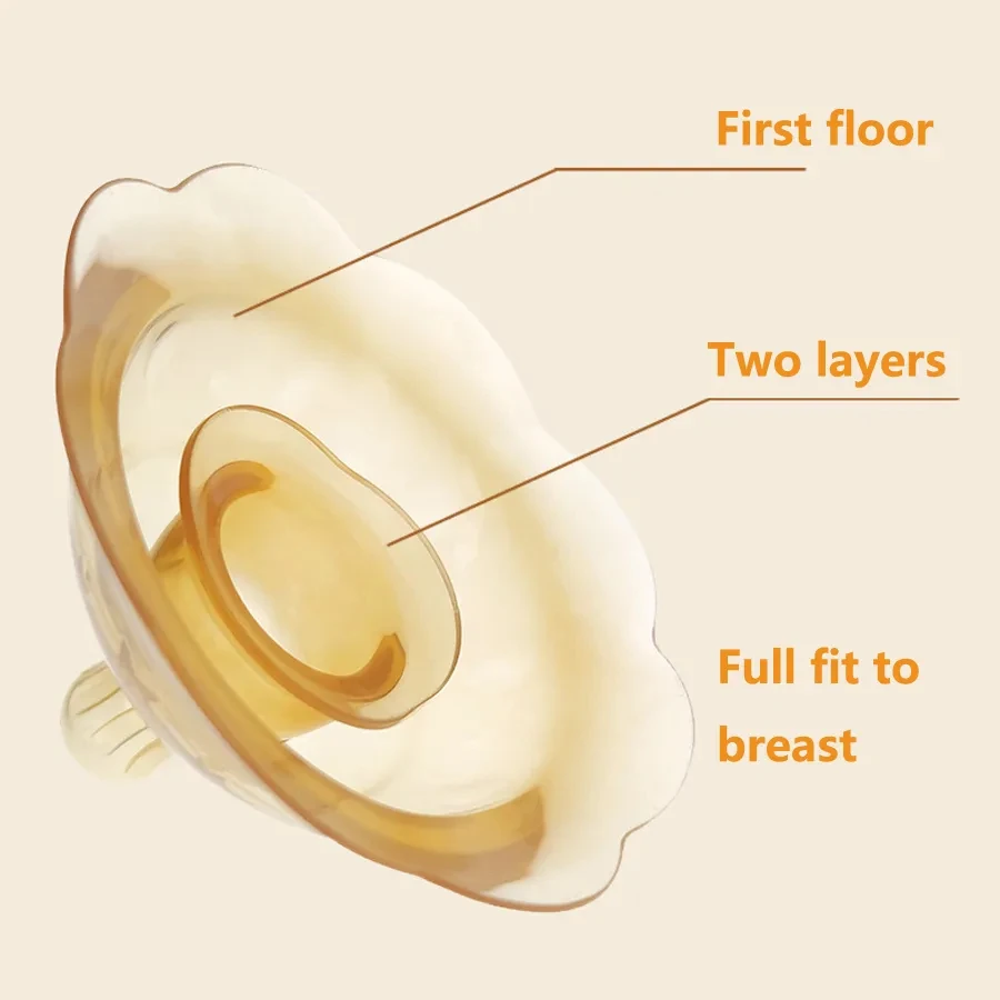 2pcs Baby Silicone Nipple Shield Double Protective Cover for Nursing Nipples Breastfeeding Aid