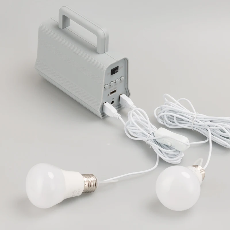 Factory Price Portable mini home solar system with music speaker solarenergie systems 2 in 1