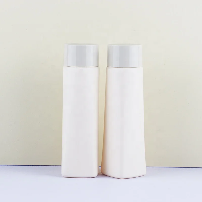 Wholesale Eco Friendly Cosmetic Tube For Travel Twist Up Cap Round Nude Cream nude 80ml HDPE PCR Shampoo Bottle
