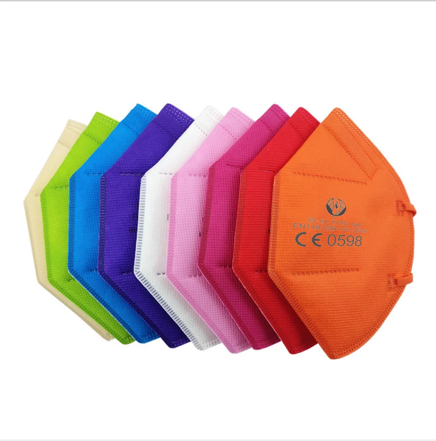 FFP1 FFP2 FFP3 Masks EN149 5Plys Non Woven Fabric FFP3 Respirator Masque KN95 Black For Adult