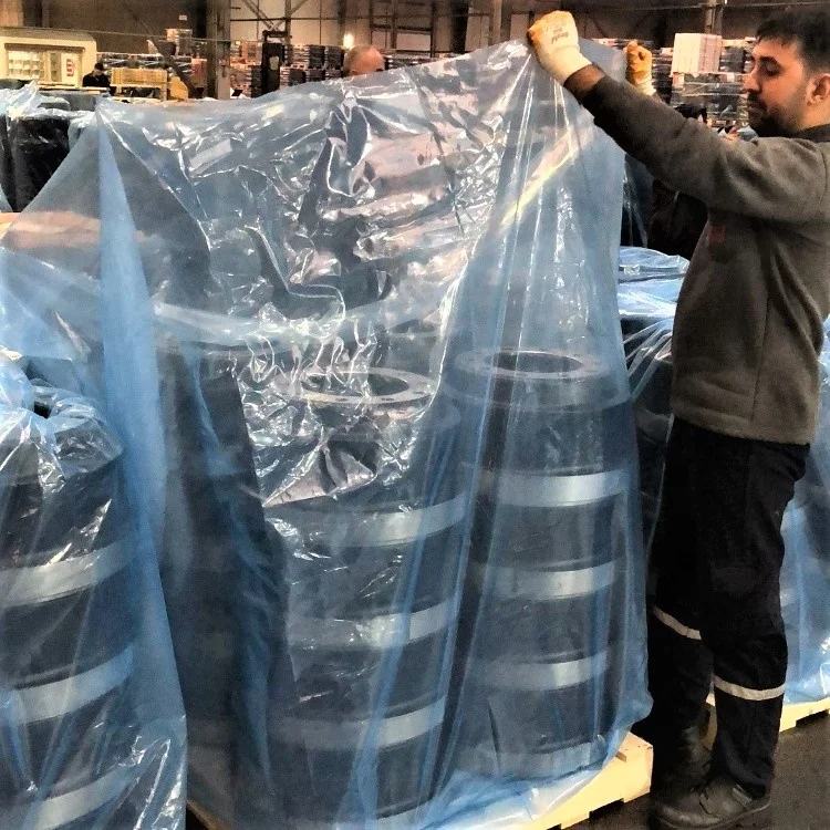 Rustproof stretch film customized  for cylinder head cylinder head cover size vci film antirust anti corrosion film