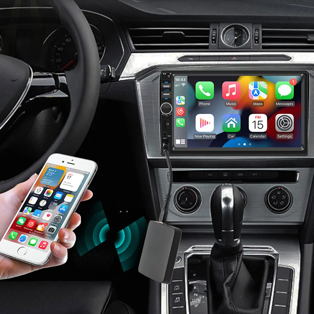 H001 2 In 1 carplay converter box for original car wired carplay Wireless Android Auto Carplay Adapter dongle