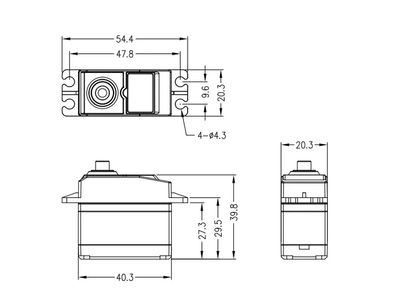 K-power 15kg/20kg torque  digital metal gear rc servo for rc car plane hobby parts robot arm MM1500
