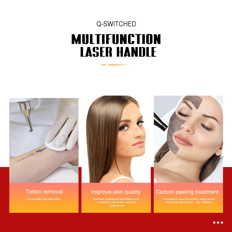 Newest FZZ beauty machine q-switched nd yag laser tattoo carbon peeling pico laser nd yag laser picosecond depilation machines