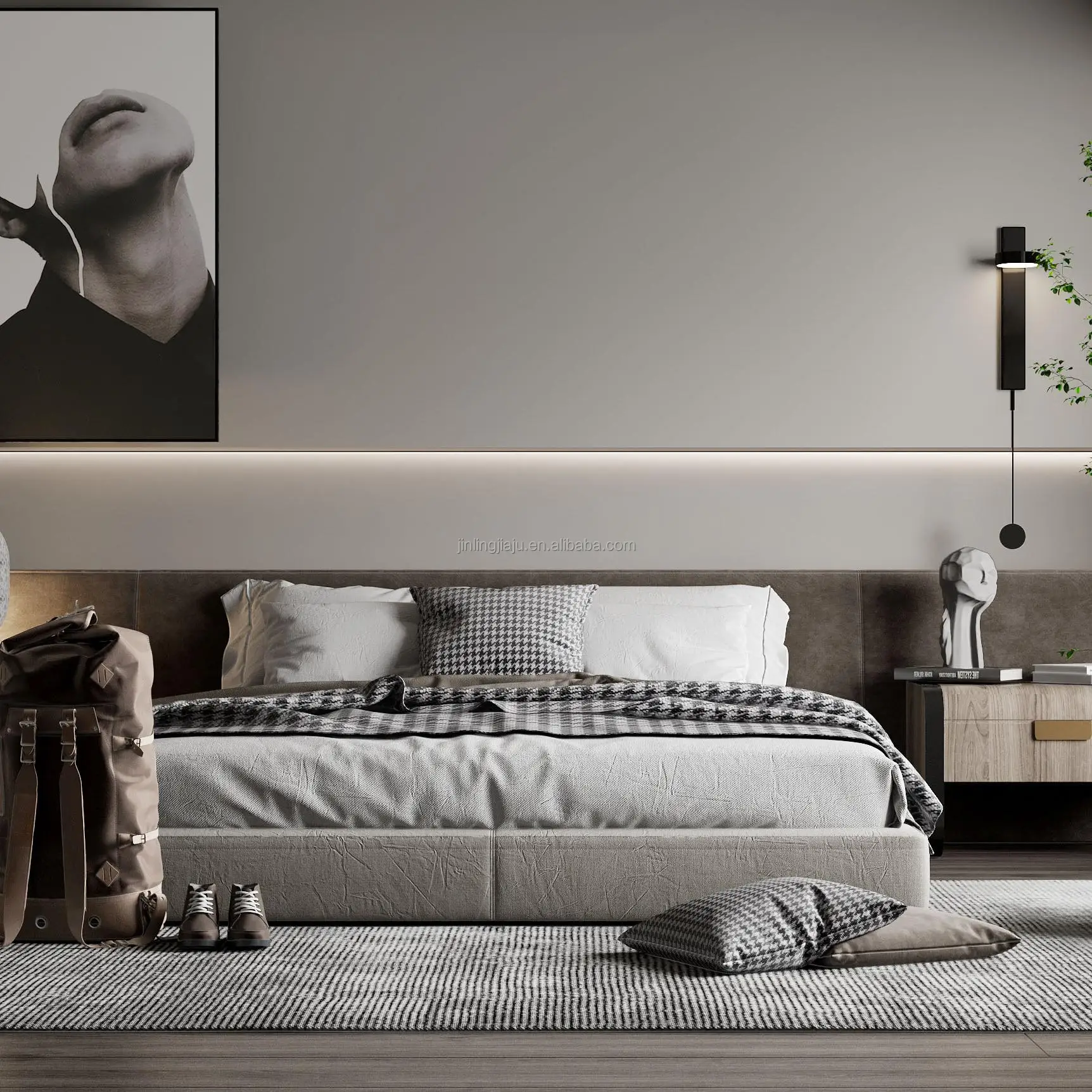 China Made Osb Board Bedroom Desk for Hotel