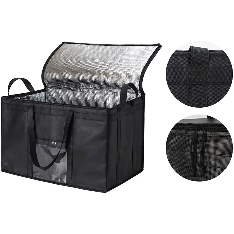 Insulated aluminum Foil Food Lunch Delivery Cooler Backpack Bag