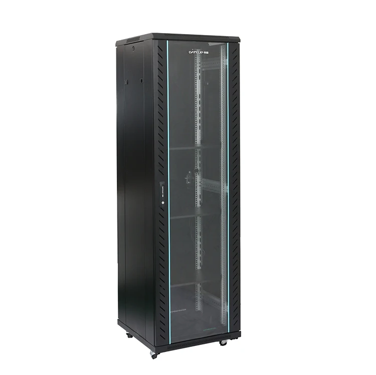 42u SPCC Cold Rolled Steel Deep Standard Server Rack Enclosure Cabinet With Locking Doors Side Panels