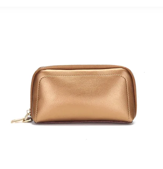 Europe and America Leather Men and Women Long Wallet Shielding RFID Anti-theft Brush Leather Wallet Cowhide Multi-card Coin