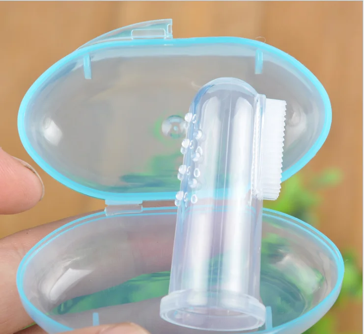 direct selling baby silicone toothbrush thumb cover toothbrush baby tooth brush all silicone tongue coating