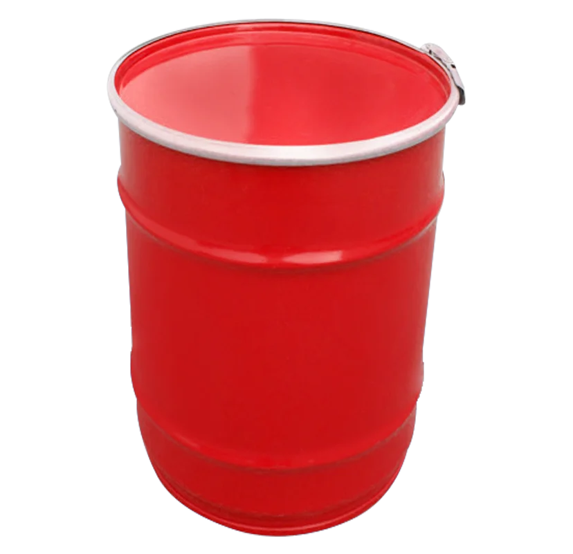 Высококачественный 100 литровый пустой стальной металлический барабан с краской