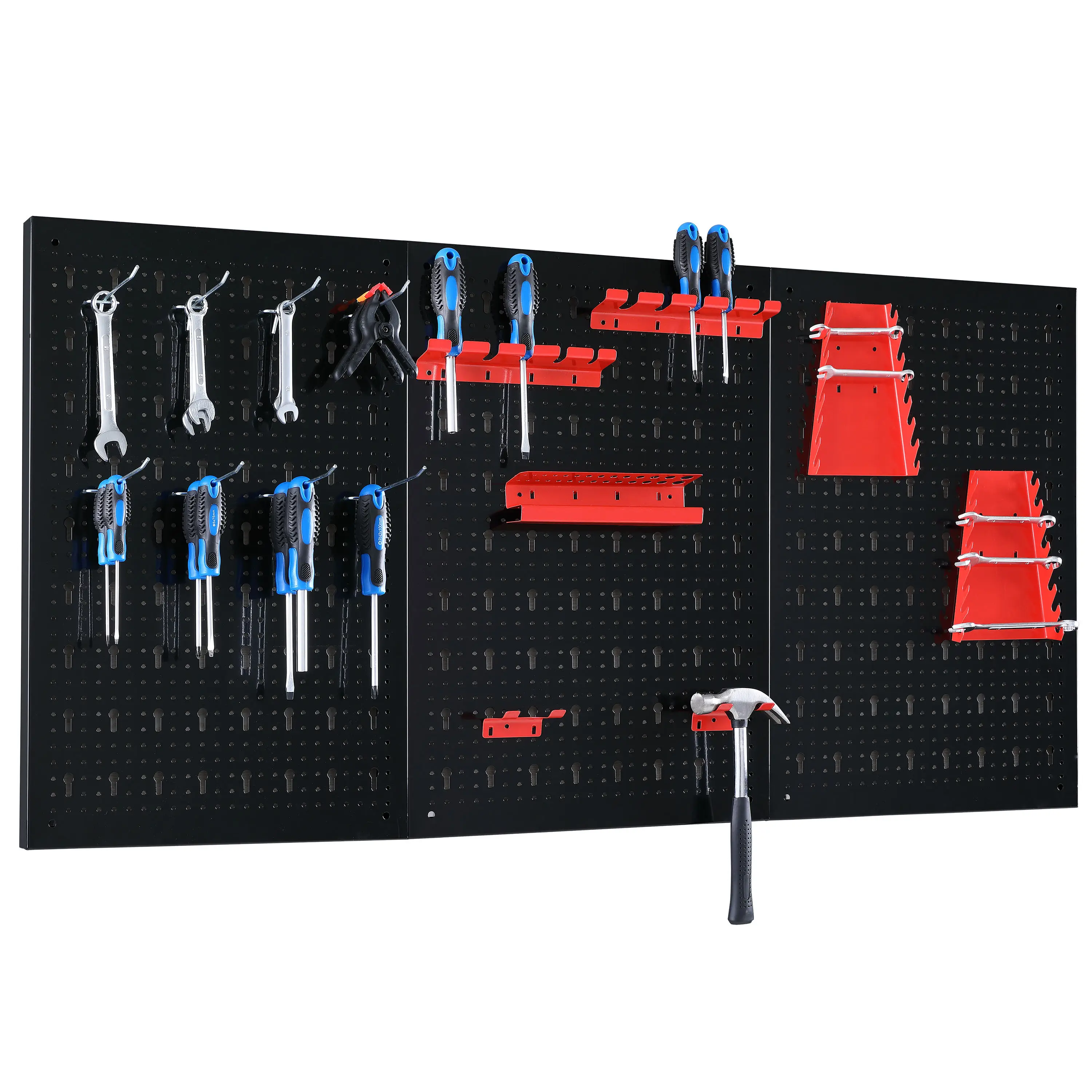 Wall-mounted storage box 17pcs Wall Tool Holder Warehouse Organizer Box Storage Bins Bolt Plastic Box