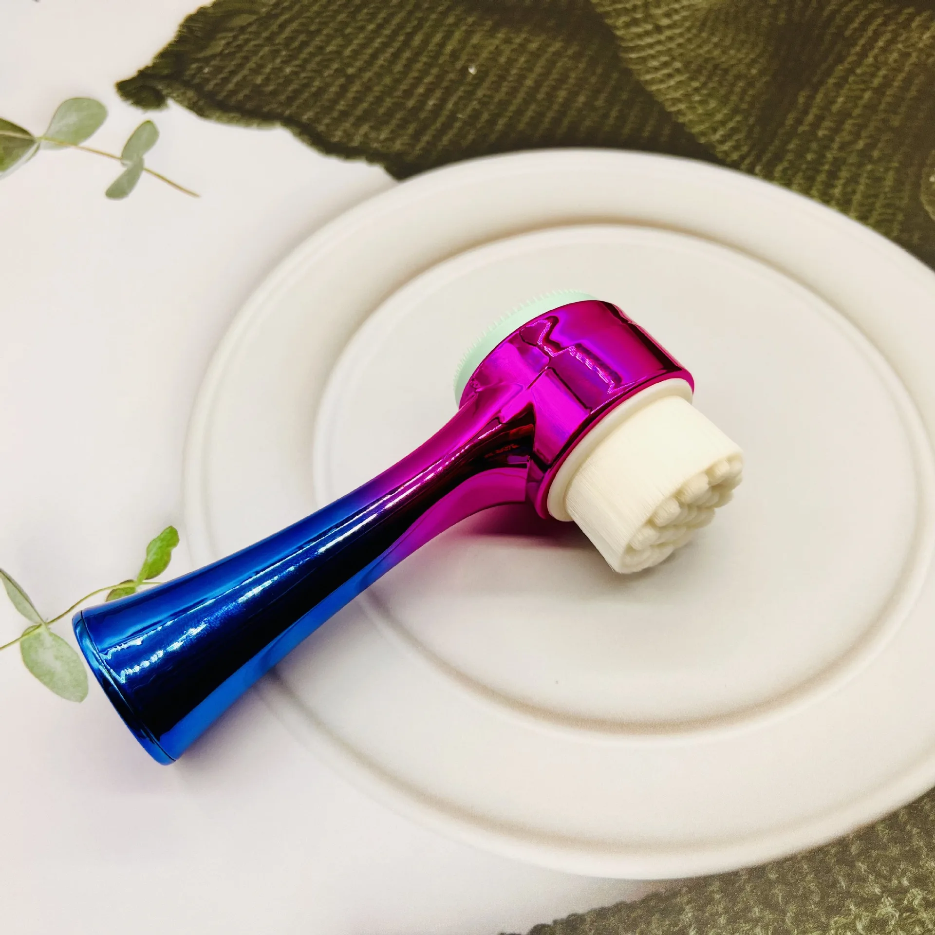 Beautiful Face Brush Facial Silicone Cleansing Brush Deep Cleansing face cleaning brush Soft Hair Manual Cleanser