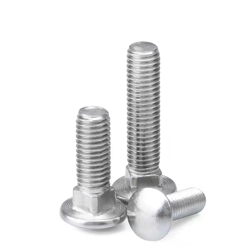DIN 603 Carriage Bolt Cup Head Square Neck Bolts Made in China Available in Steel Stainless Steel Zinc Plain Finish