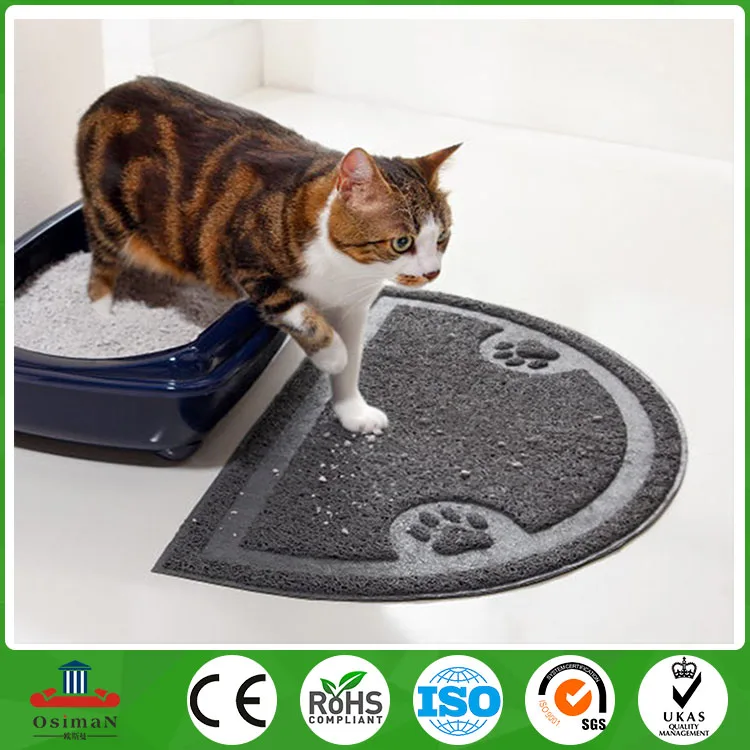 
Custom waterproof mesh pet floor toilet trapper litter mat for cats 