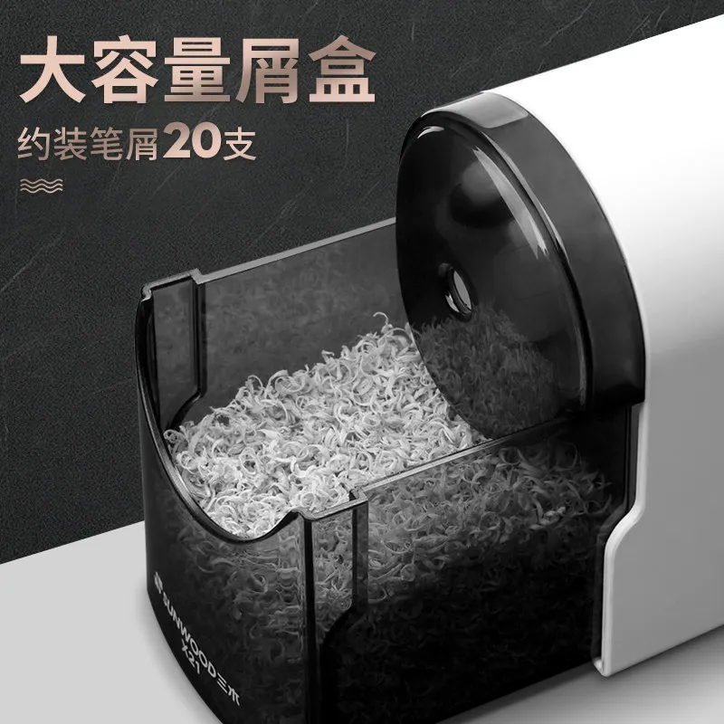 SUNWOOD Auto-feed Pencil Sharpener Manual for Office Home School  Classroom High Quality for Kids Stationery Adjustable Tip  X21