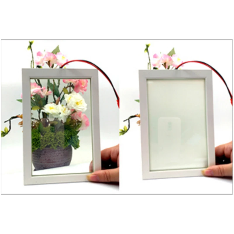 Switchable Smart Glass Electrical Self-adhesive PDLC Film Privacy Window Glass Size Customized Laminated Tint Color Glass Film