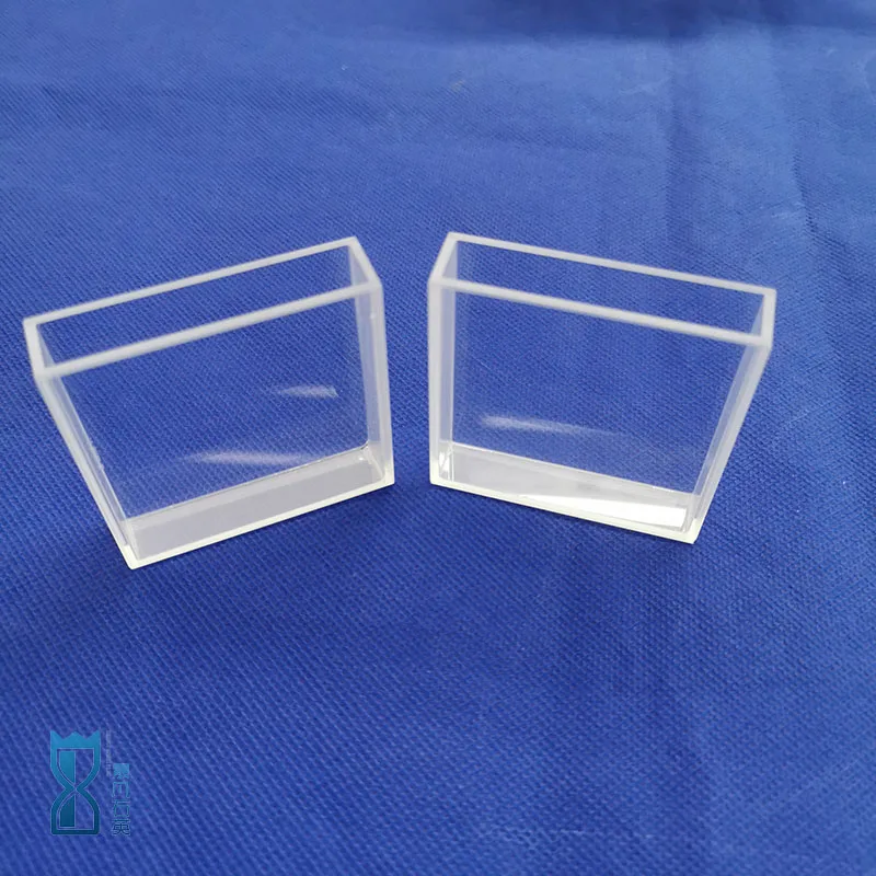 Manufacturer small  quartz glass 40x28x26mm cuvettes quartz flow cell