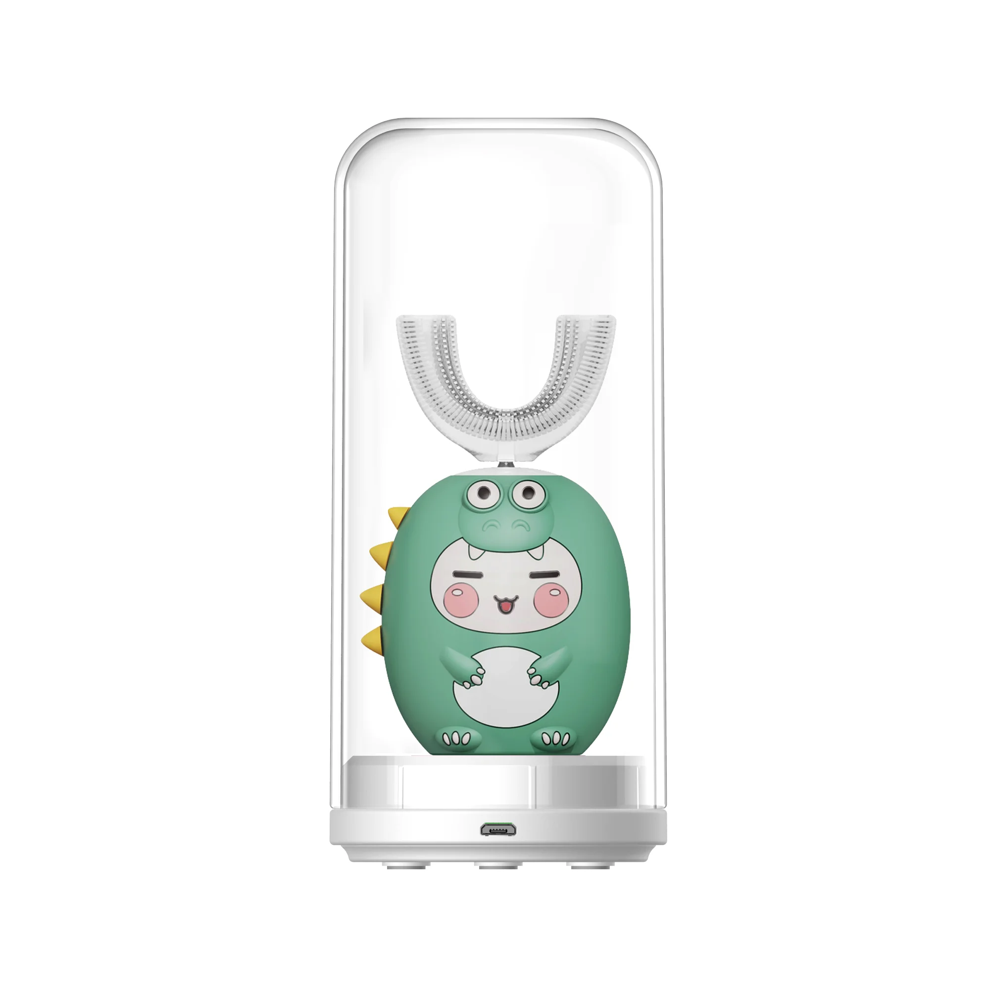 Baby lazy ultrasonic speaker toothbrush baby speaker toothbrush blue light disinfection with speaker