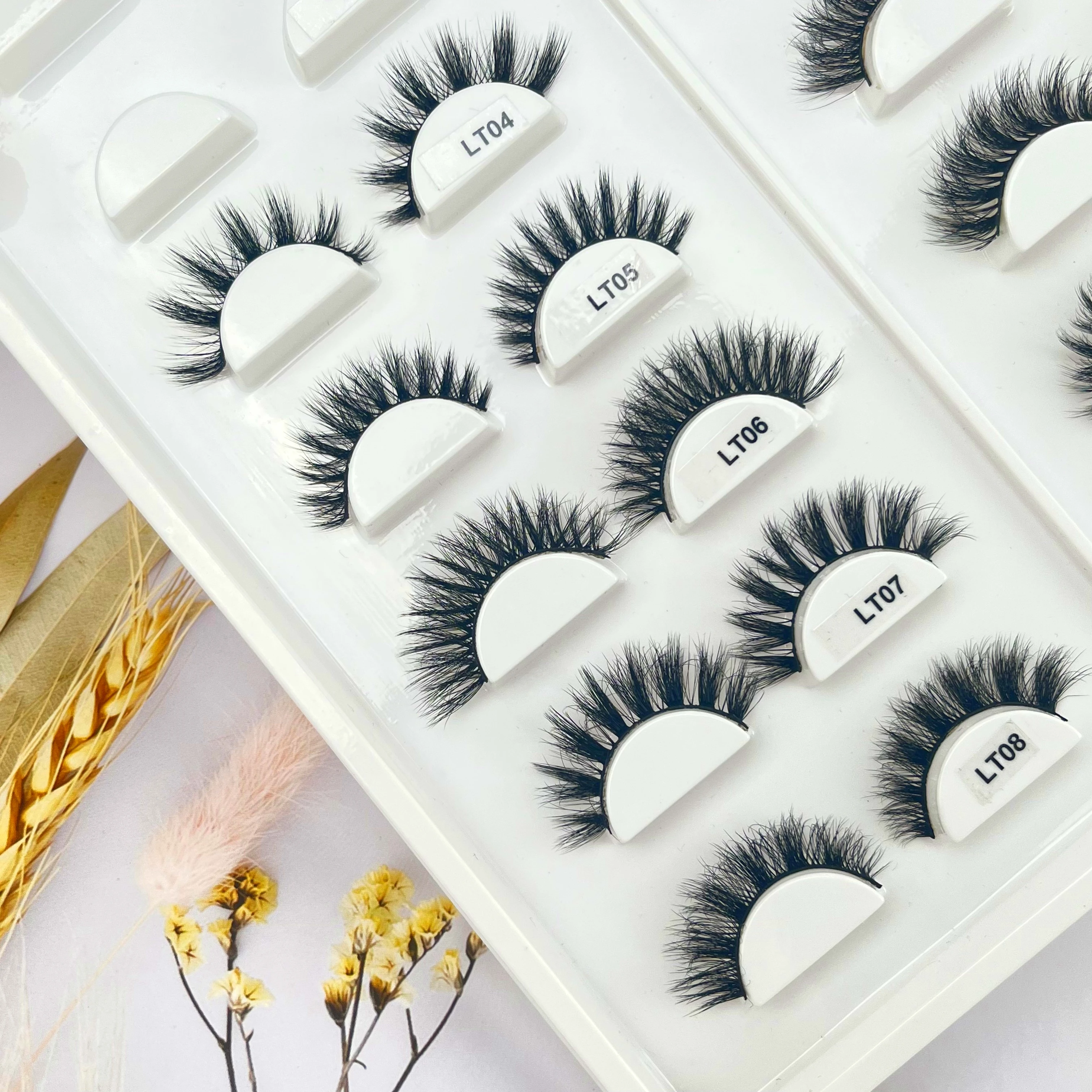 3D mink eyelashes vendor Bridal eye lashes individual latex free waterproof eyelashes natural look lash