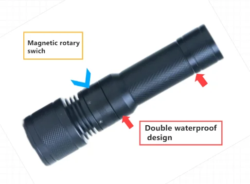 powerful underwater lights long range laser white torch waterproof professional flashlight for rescue diving flashlight