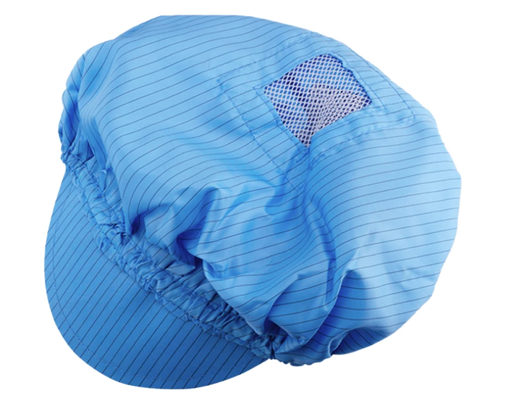 Breathable And Washable Cleanroom Lint Free Esd Manufacturer White Anti-static Hat