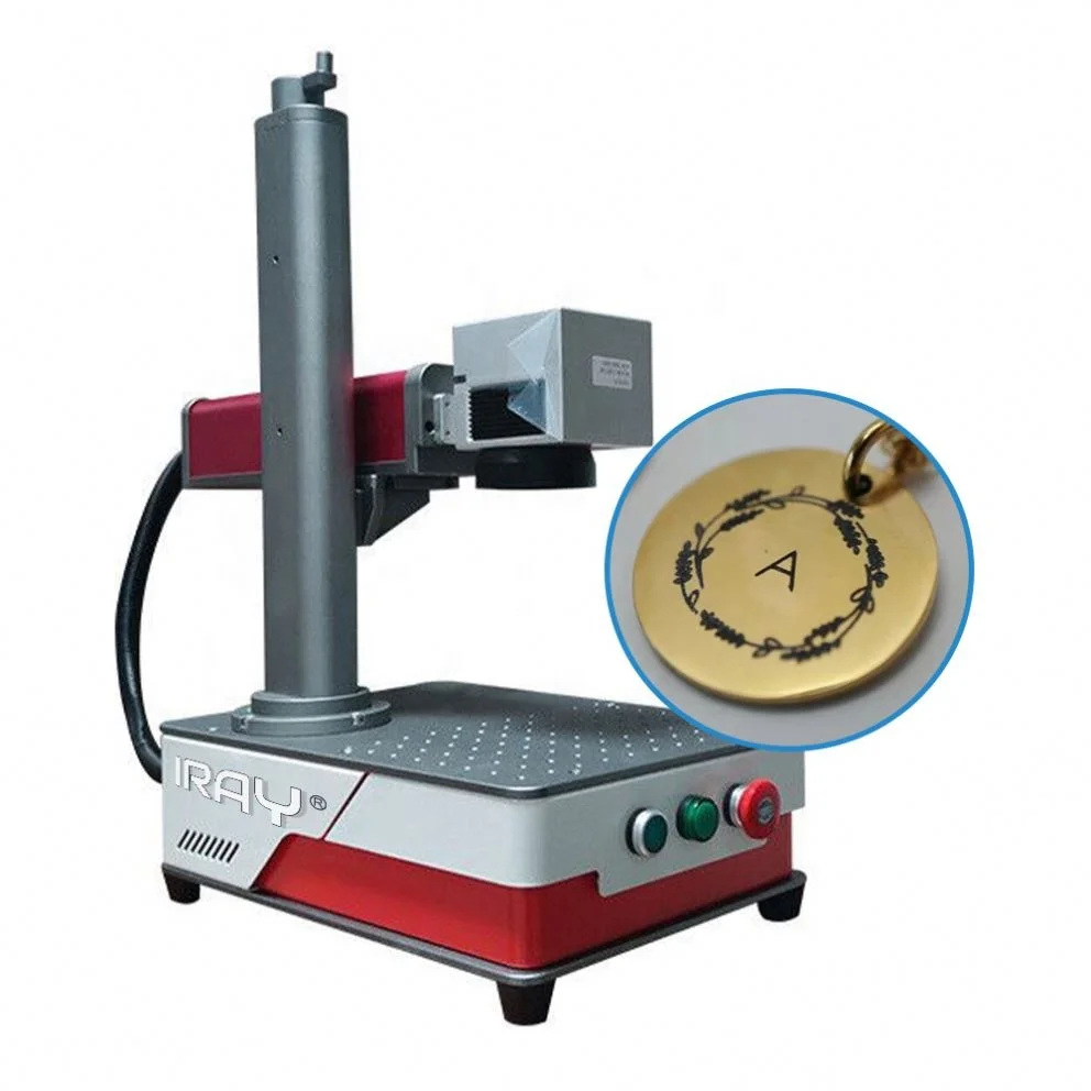 20W 30W 50W Raycus JPT fiber laser marker optional rotary gold steel engraving cutting laser marking machine for metal