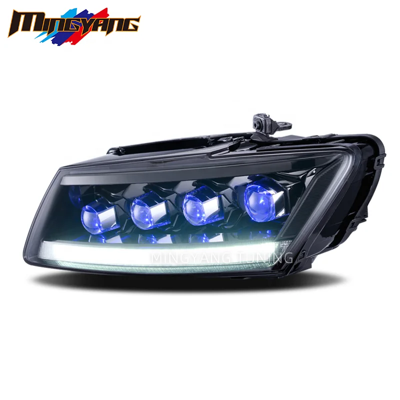 2010-2017 Q5 head lamp 4len crystal Front Lamp head light car accessories for Audi Q5 led headlights