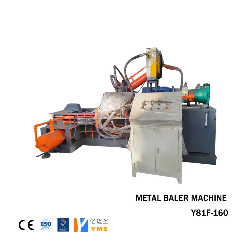 Hydraulic Horizontal Aluminum Cans Baler Press Machine In Scrap Metal Baler