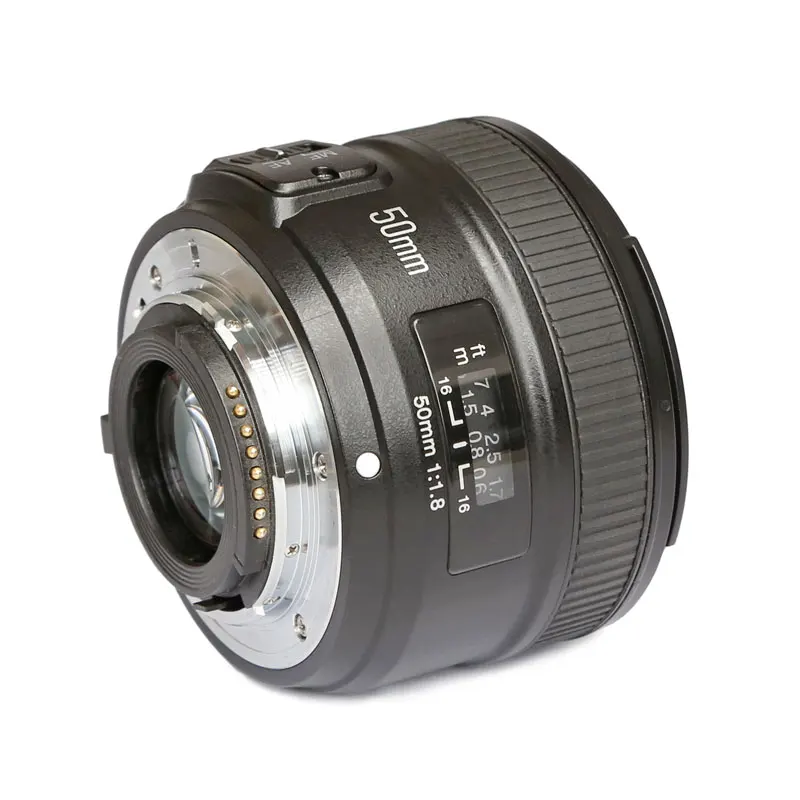  YONGNUO YN50MM F1.8N Большая диафрагма AF MF объектив камеры для D800 D300 D700 D3200 D3300 D5100 D5200 D5300