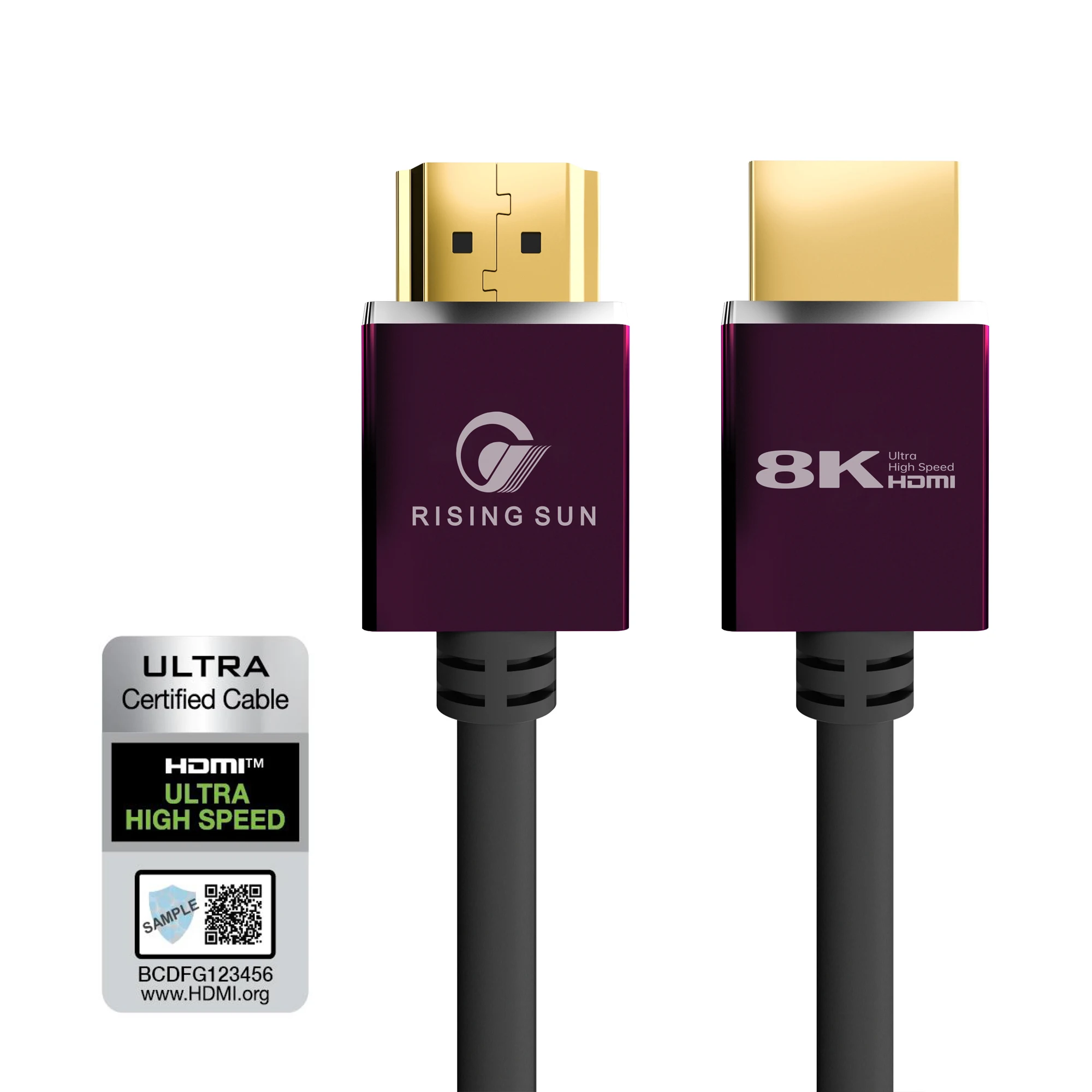 Золотой поставщик, восходящий Солнечный Ультра высокоскоростной Hdmi-кабель 8K 6,0 мм, Аудиокабели для Hd 7680p Hd TV PS5