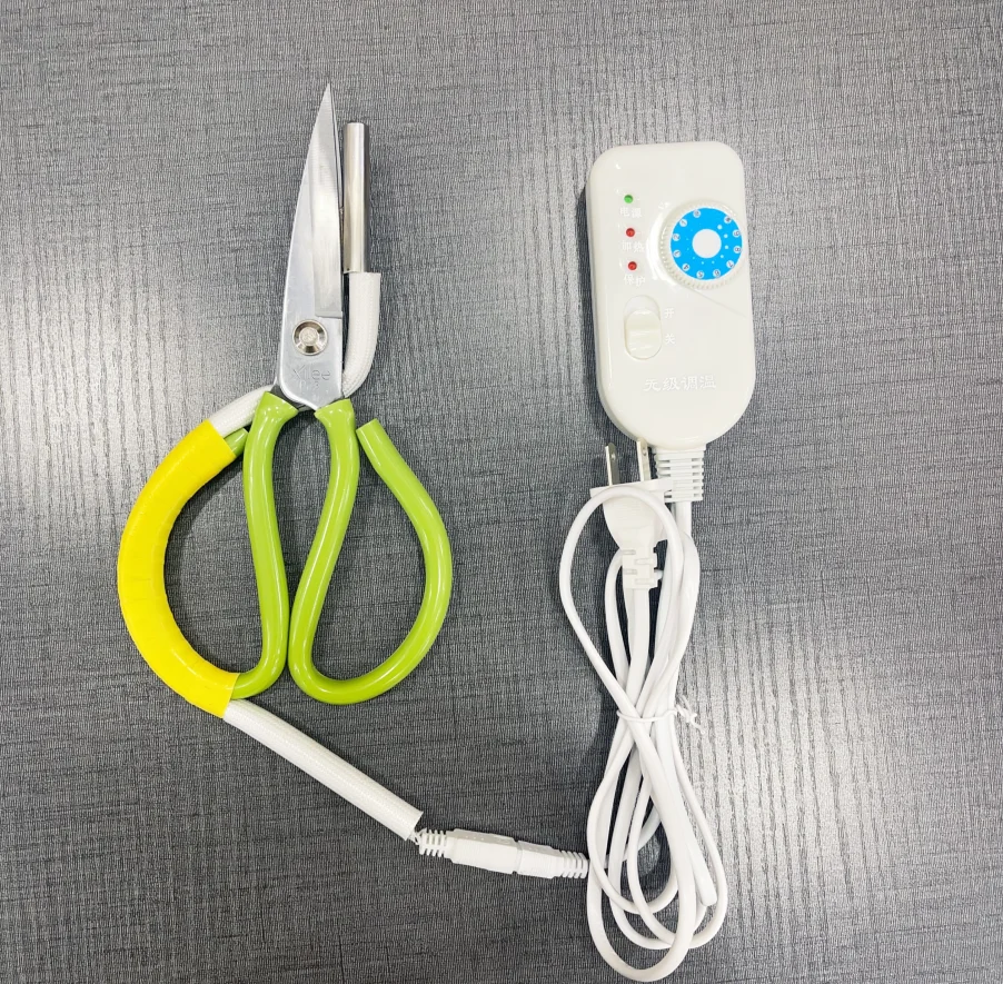 clothing industry tailoring scissors powerful hot trimming scissors heating fabric scissors
