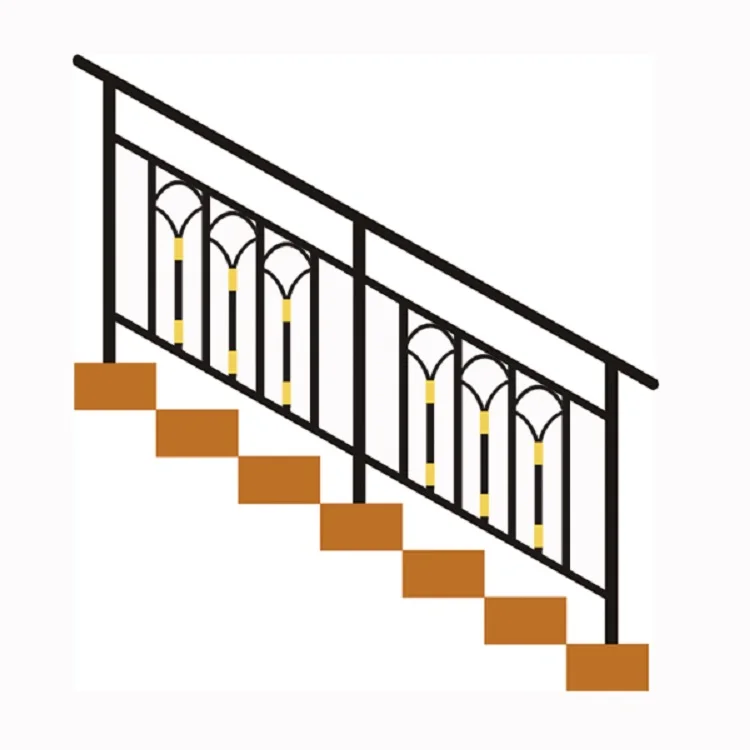 stairs railing designs in iron